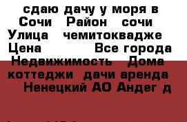 сдаю дачу у моря в Сочи › Район ­ сочи › Улица ­ чемитоквадже › Цена ­ 3 000 - Все города Недвижимость » Дома, коттеджи, дачи аренда   . Ненецкий АО,Андег д.